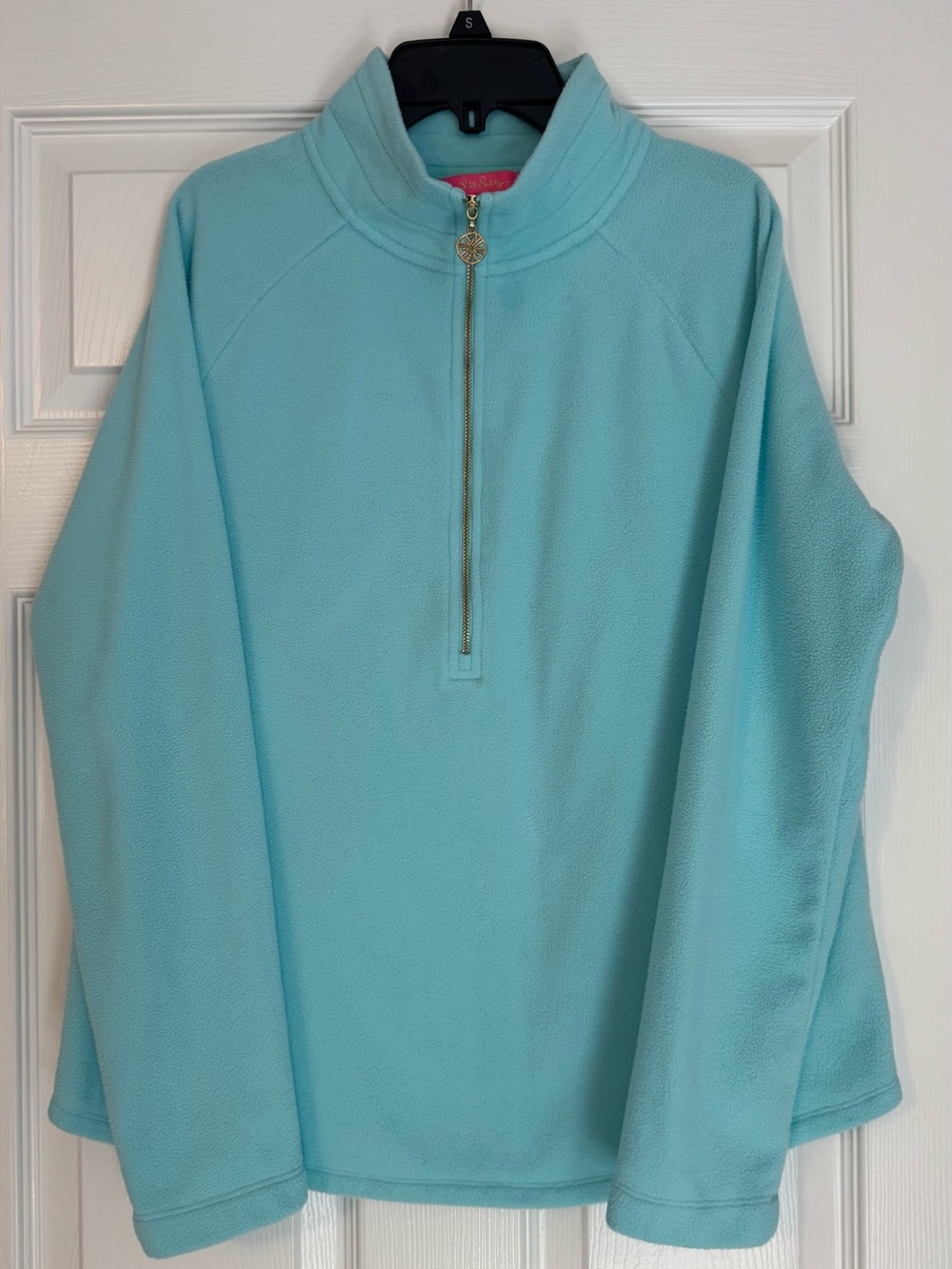 Lilly Pulitzer Blue Quarter-Zip Pullover Size M
